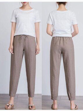 IXIMO linen pants size M NWT